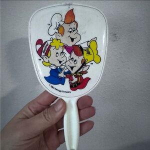Vintage 1984 Kellogg's Snap, Crackle, Pop Hand Mirror
